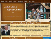 Tablet Screenshot of campcreek.org